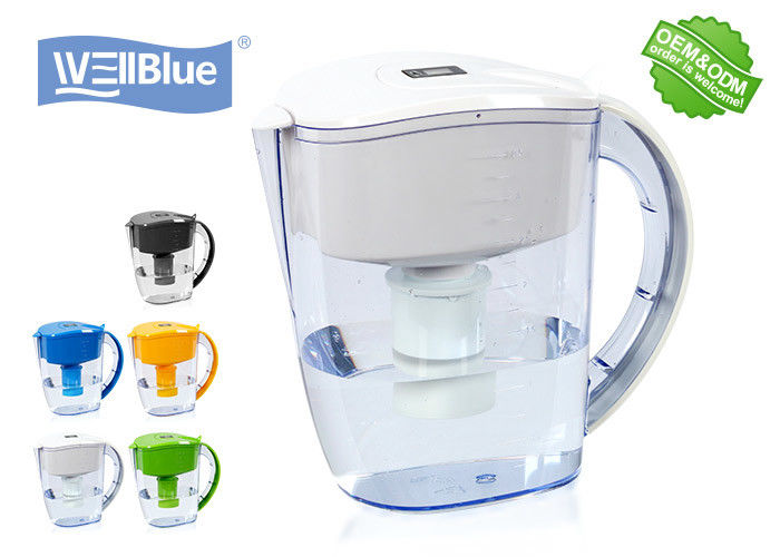 BPA Free Plastic Alkaline Well Blue Water Filter Pitcher 3.5L Multi Colored Available