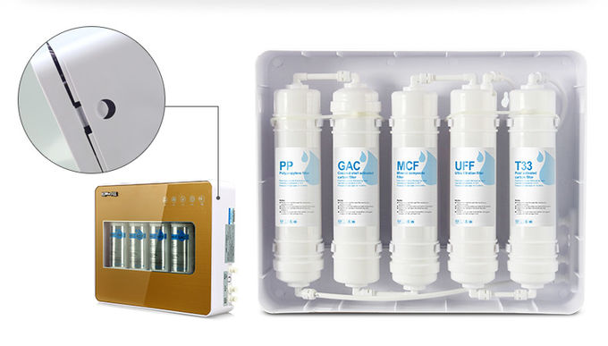 5 σταδίων undersink UF αλκαλική νερού φίλτρων κασέτα φίλτρων νερού μηχανών αλκαλική